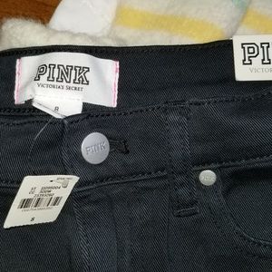 PINK Shorts - Pink high waisted denim shorts PINK Shorts - Pink high waisted denim shorts